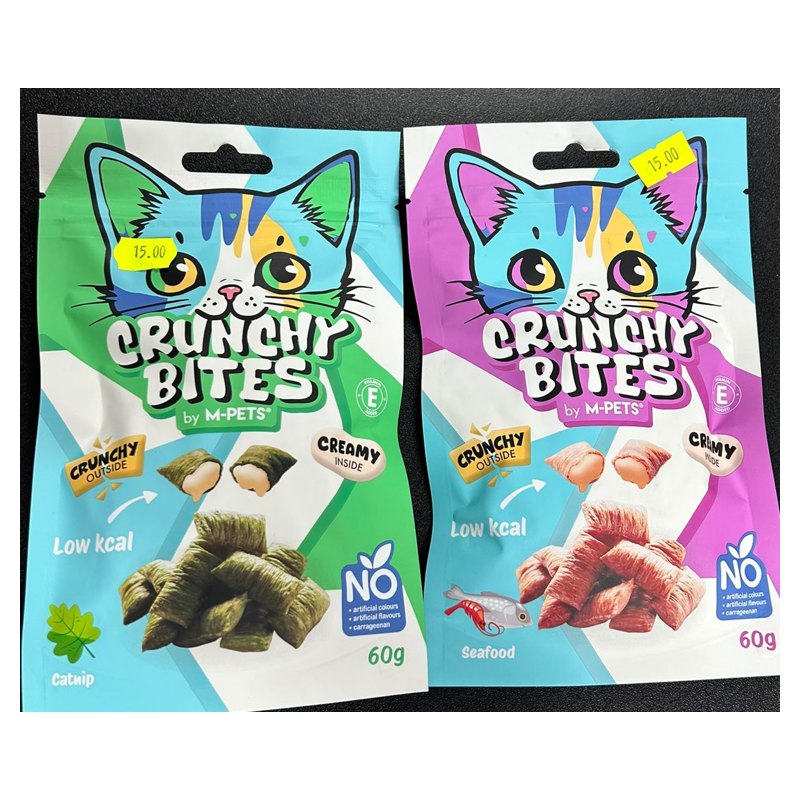 חטיפי M-Pets Crunchy Bites לחתול